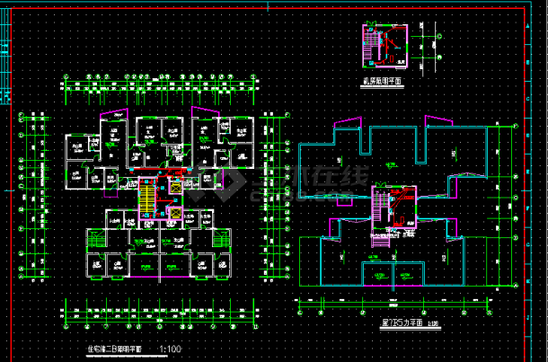 商场商铺全套详细电气设计与施工CAD图纸-图二