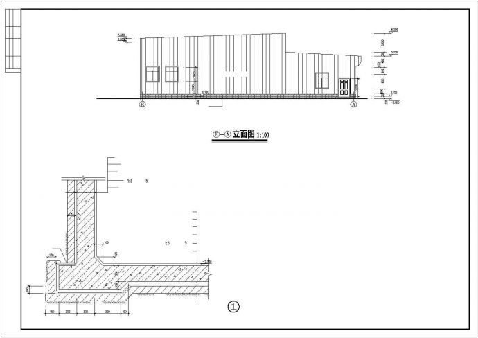 某游泳池建筑结构详细施工CAD图_图1