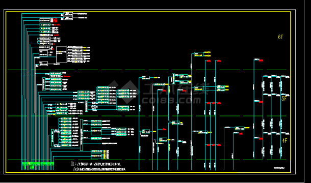 商场照明动力总接线全套详细电气设计施工CAD图-图二