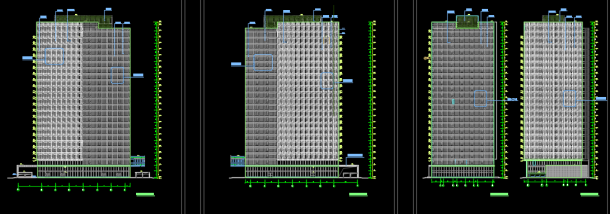 高层石材幕办公综合体建筑方案设计图-图二