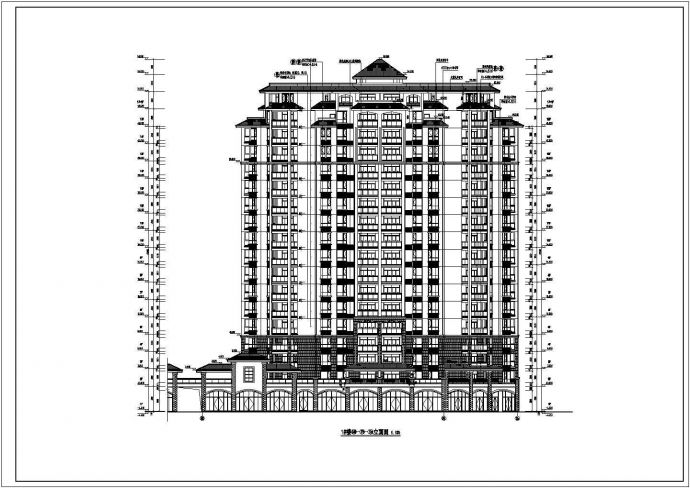 某地区18层剪力墙结构住宅楼建筑设计施工图_图1