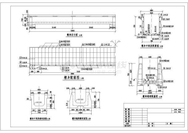 0.5米净宽小渡槽设计详图(施工图阶段使用）-图二