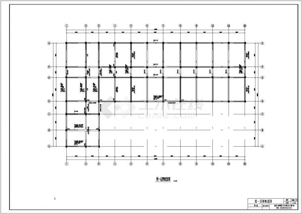 某地区四层框架结构中学教学楼结构施工图毕业设计-图二