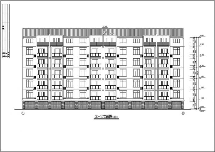 某地六层框架结构住宅楼建筑设计施工图纸_图1