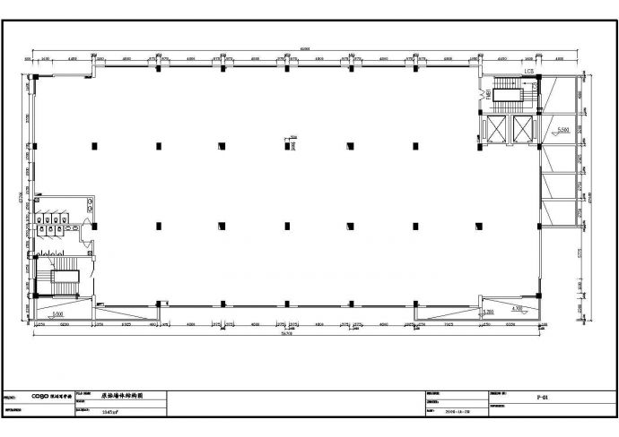 某地框架结构大型办公室装饰设计施工图纸_图1