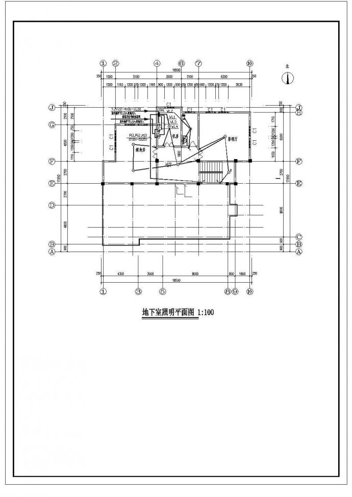 某三层框架结构单体别墅电气设计施工图_图1