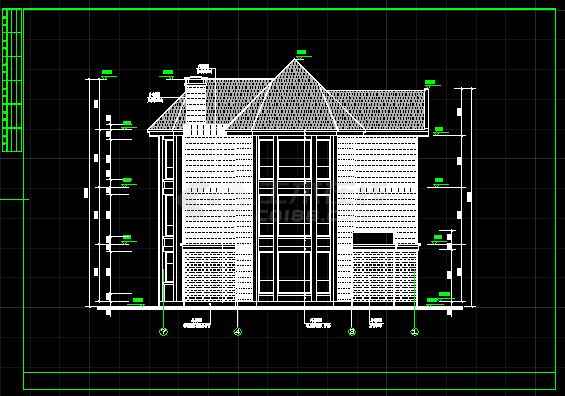 达华庄园别墅建筑施工CAD详情图纸-图二