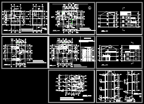 某单栋别墅建筑施工CAD详情图纸_图1
