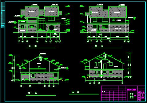 翡翠山庄别墅建筑CAD详情设计图纸-图二