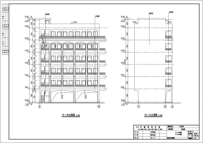 汕尾某学校6层宿舍楼建筑设计施工图_图1