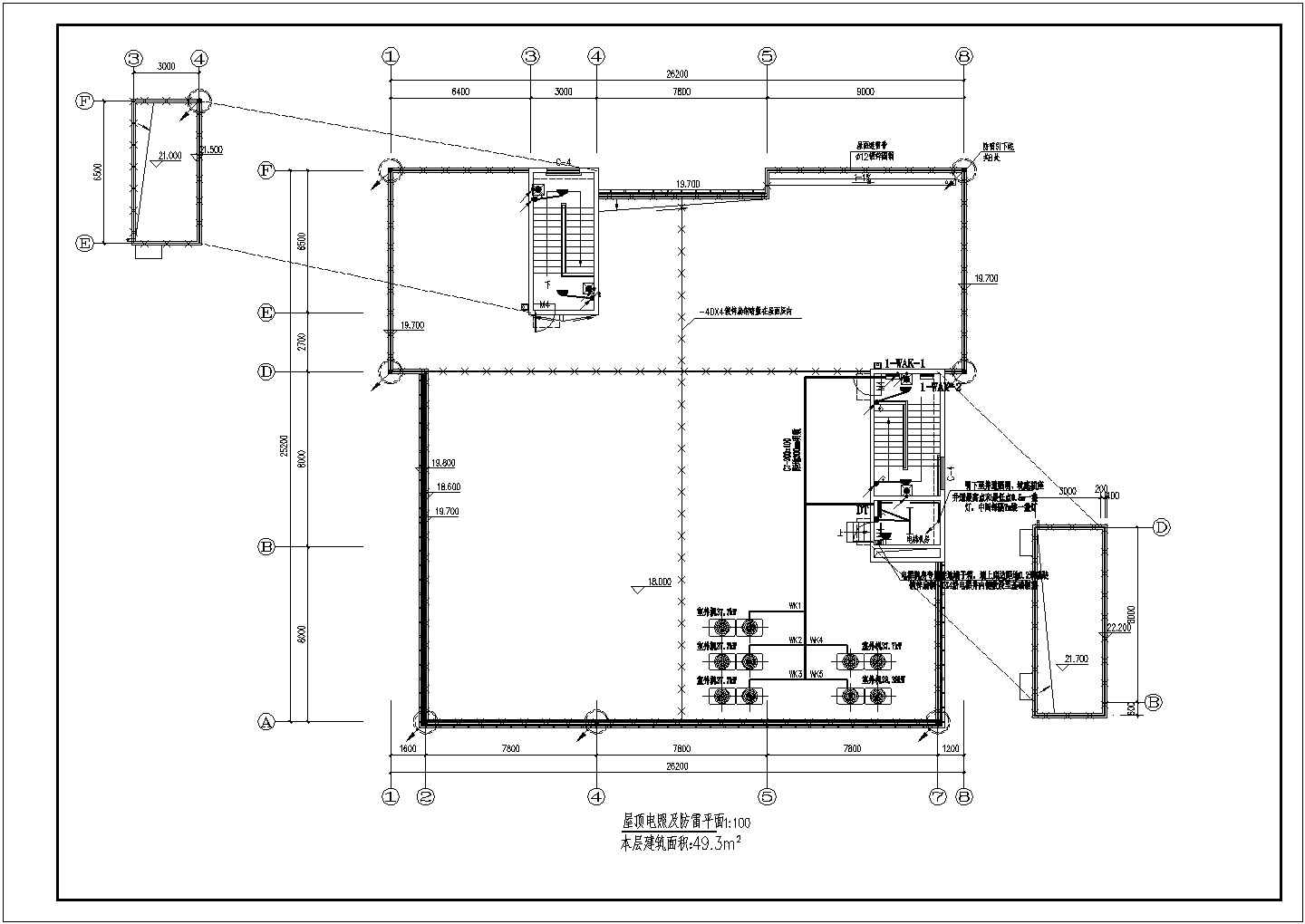 某地经典敞开式5层办公楼电气设计施工图纸