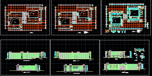 某大学教学楼建筑设计CAD施工方案图纸_图1