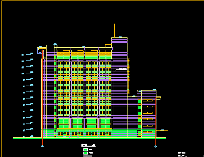 某大学综合楼建筑设计CAD方案施工图-图二