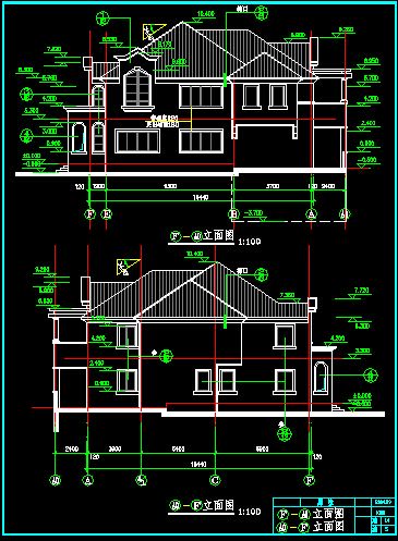 某美式别墅全套施工设计CAD详情图-图二