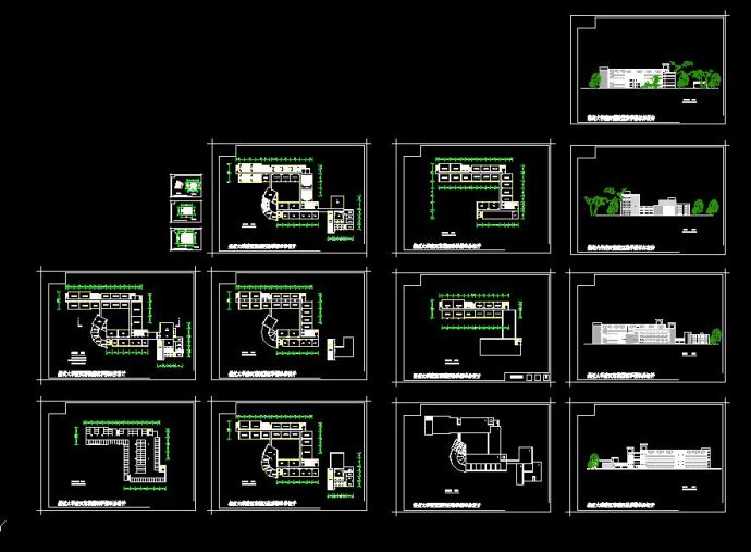 比较详细的教学楼单体设计图带效果图（共15张）_图1