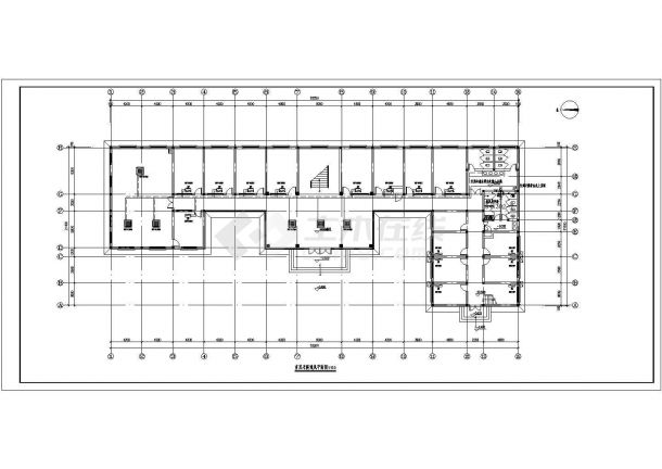 某公司二层砖混结构办公楼给排水暖通工程施工图-图二