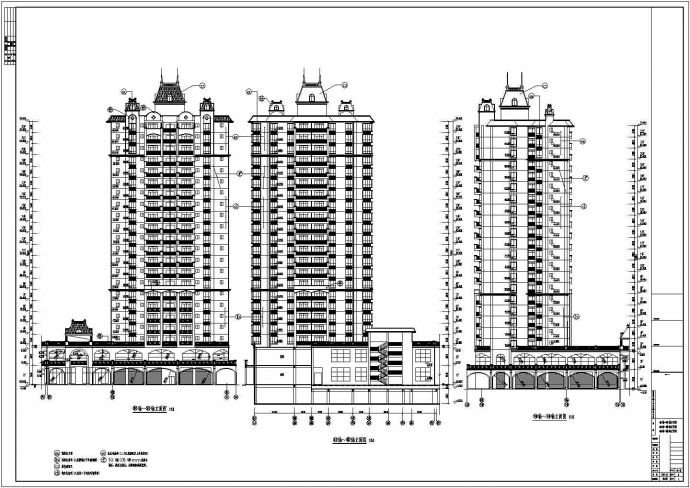 某地二十二层住宅楼建筑设计方案图_图1