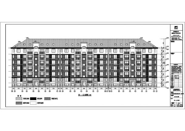 某安置小区七层住宅楼建筑设计方案图-图二