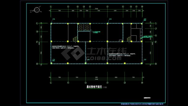 卫生院电气施工详细设计cad图纸-图二