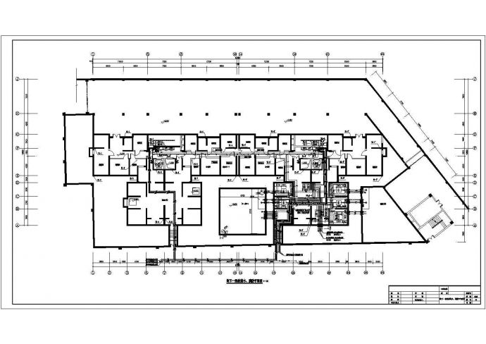 某25层高层商住楼给排水平面图系统图_图1