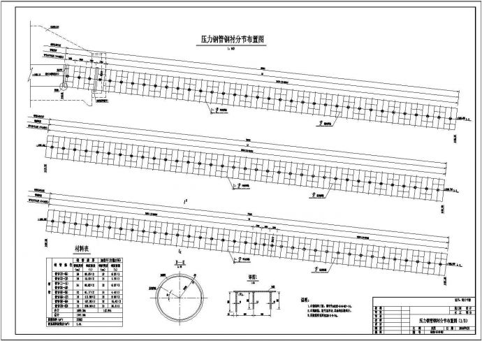 某大型水电站工程压力钢管施工设计图_图1