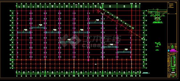 车间吊车梁系统建筑CAD图（节点详细）-图二