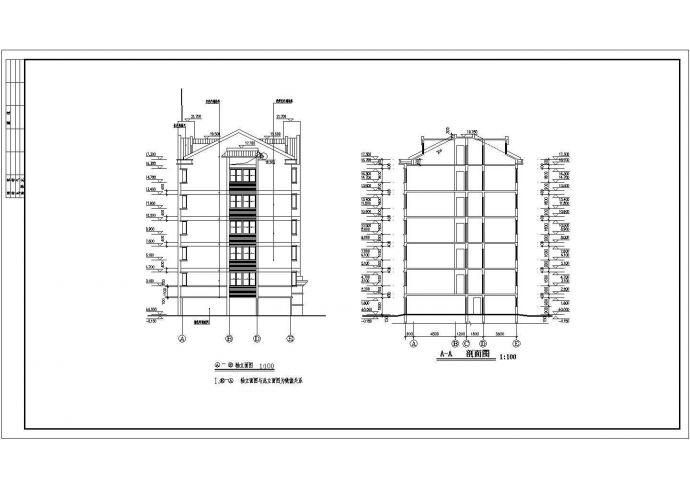某小区五层纯住宅楼建筑设计方案图_图1