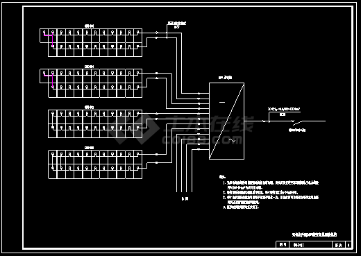 太阳能光伏电站电气设计CAD图纸-图一