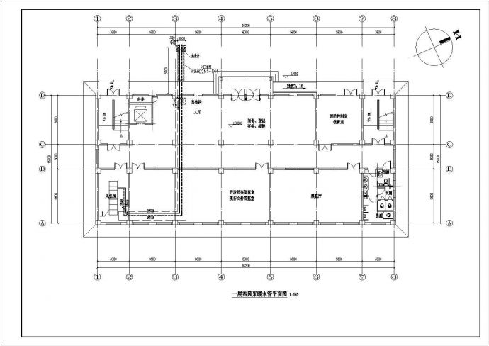 某地6层档案局空调与采暖设计施工图纸_图1