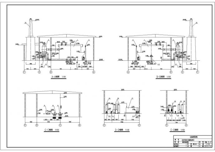 北京亚运小区锅炉房设计图（课程设计）_图1