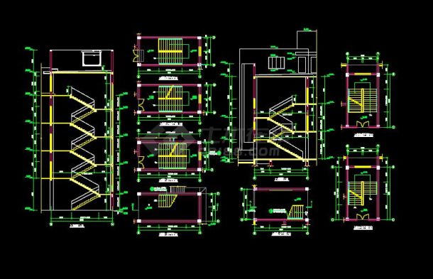 食宿楼建筑全套设计施工图-图二