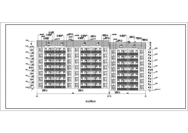 黔西县某地七层砖混结构住宅建筑设计施工图纸-图二