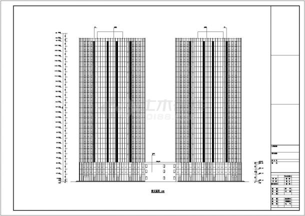 某地二十七层剪力墙结构公寓建筑设计方案图纸-图一