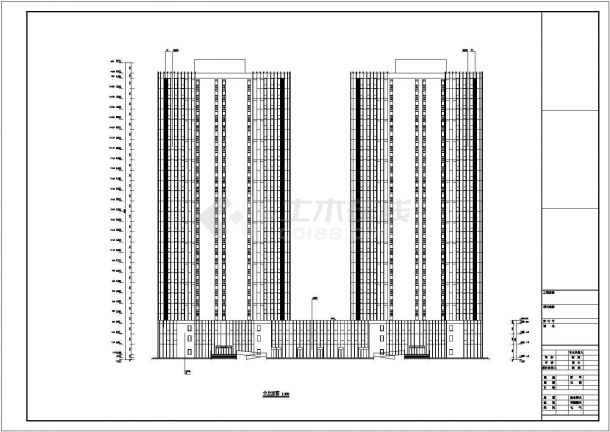 某地二十七层剪力墙结构公寓建筑设计方案图纸-图二