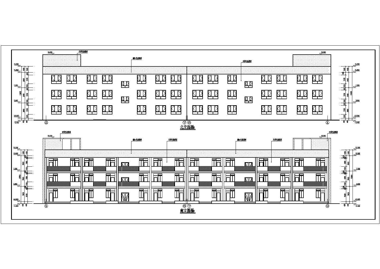 某小学三层砖混结构教学楼建筑设计方案图