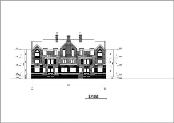 某小区三层欧洲风格别墅建筑设计方案-图二