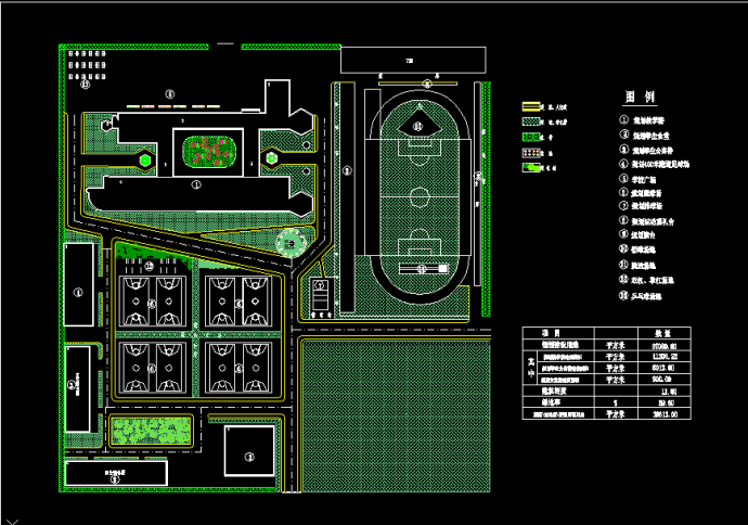 某中学规划设计施工CAD平面图纸_图1