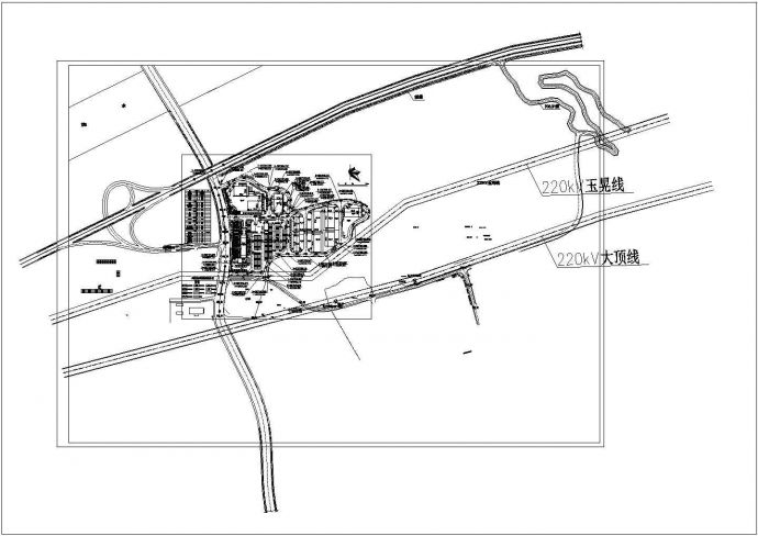 某二级汽车客运站与物流园规划总平面图_图1