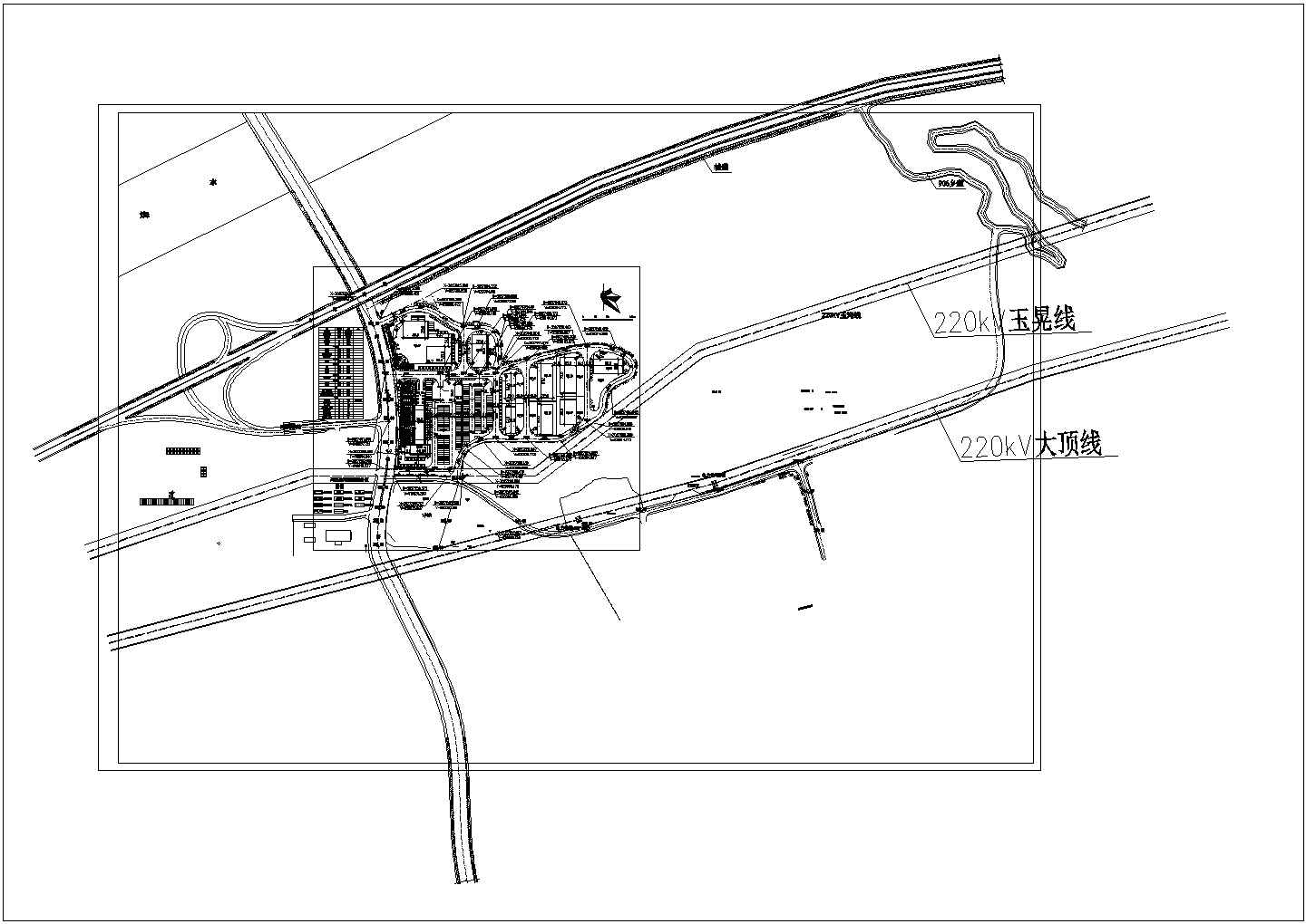 某二级汽车客运站与物流园规划总平面图