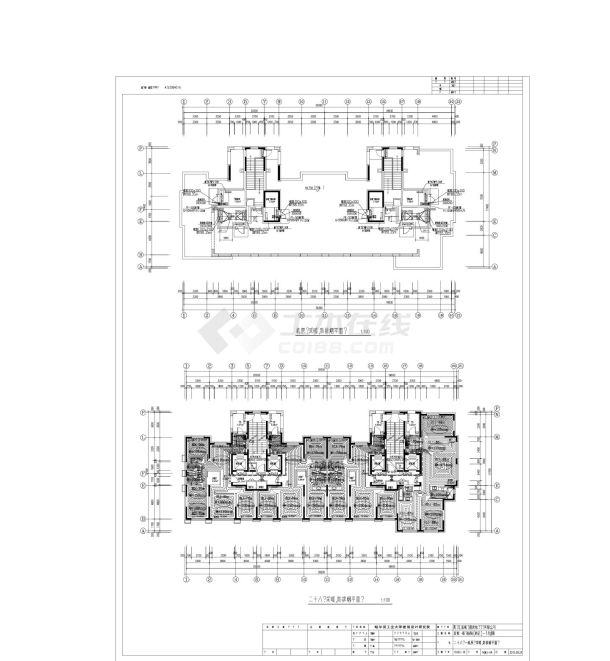 溪树庭院(南区)-18号楼采暖平面图-图一