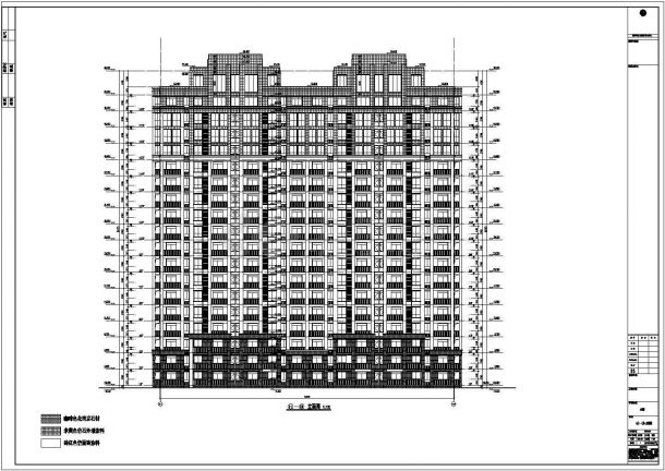 某地18层剪力墙结构住宅楼建筑设计施工图-图一
