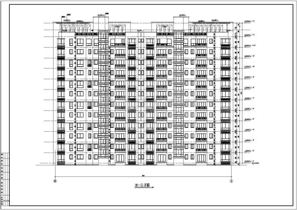 某地11层剪力墙结构住宅楼建筑设计方案图-图二