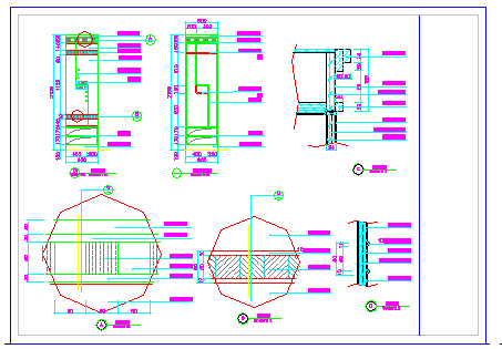 某地区三层更衣室CAD平面设计图-图二