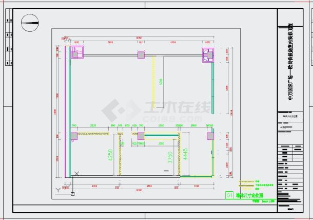 铁板烧效果图加施工图全套-图二