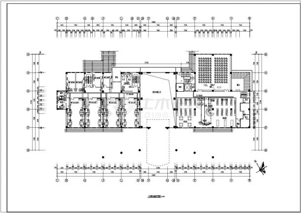 某单位二层精装办公楼电气装修设计施工图-图二