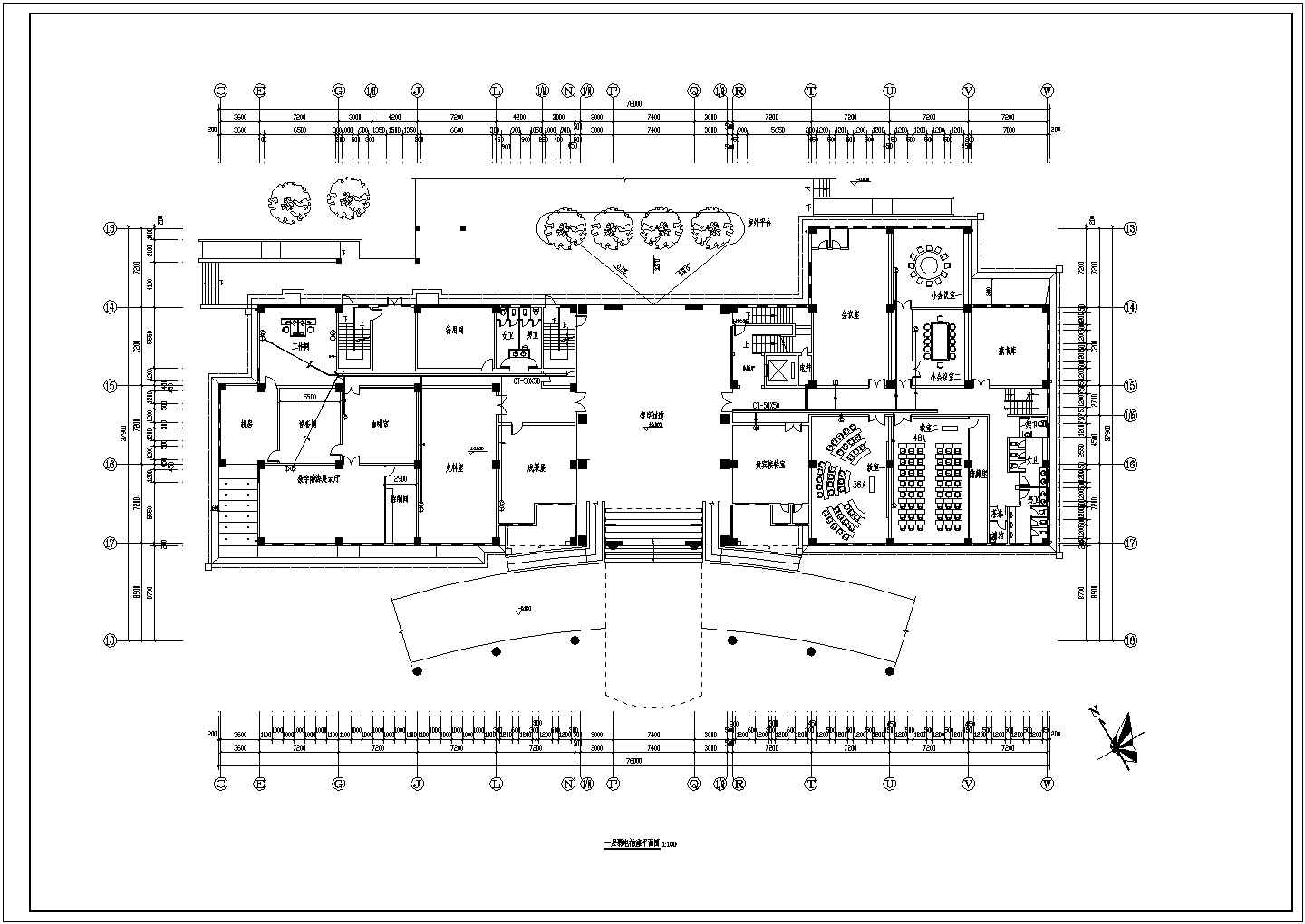某单位二层精装办公楼电气装修设计施工图