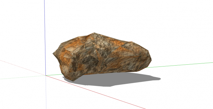 园林室外景观造景奇石头岩石su模型_图1