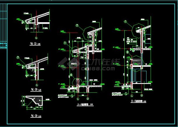 某地区双拼别墅建筑设计施工总图纸-图二