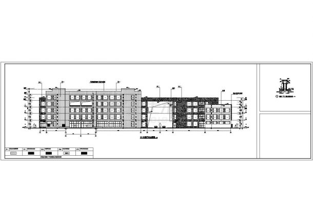 某公司五层框架结构科研楼建筑设计施工图-图二