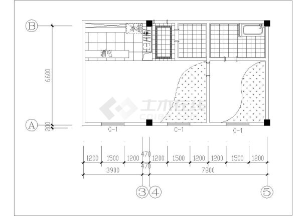 某地星级酒店豪华套房装修设计施工图-图二